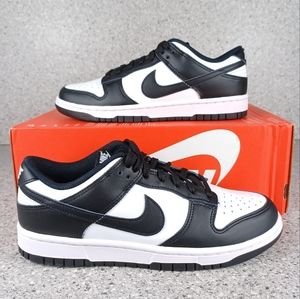 Nike Dunk Low Retro White Black Panda Sneakers - Women's Sizes 7 and 7.5 Shoes